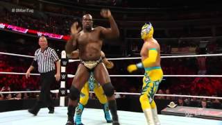 The Prime Time Players The Lucha Dragons vs The New Day Bo Dallas Raw June 29 2015 [upl. by Acinaj631]