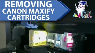 How to Remove Ink Cartridges from Canon Maxify MB2020 MB2120 MB2320 MB2720 MB5020 MB5320 MB5420 [upl. by Oates524]