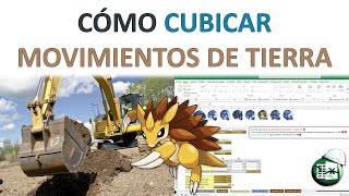 🚧CUBICAR MOVIMIENTOS DE TIERRA Planilla versión 20🌐📈 [upl. by Eelarual697]