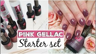 Pink Gellac starter set premium  Demo behandeling♥ Beautynailsfunnl [upl. by Arriaet]