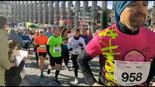 Carrera Monumental Innoporc de Segovia 2023 Diversos momentos de la prueba [upl. by Alomeda]