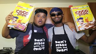 COOKING WITH CHUNKZ ft DARKEST MAN  HOW TO MAKE CEREAL [upl. by Ennire515]