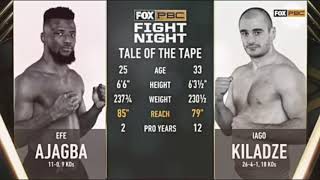 Efe Ajagba vs Iago Kiladze [upl. by Tena]