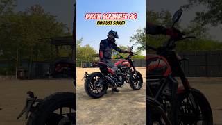 2024 Ducati Scrambler Exhaust Sound  BikeWale shorts [upl. by Nnylg]