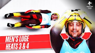 Mens Luge runs 3amp4  Full Replay  Beijing2022 [upl. by Nozicka]