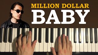 Tommy Richman  Million Dollar Baby Piano Tutorial Lesson [upl. by Zerat]