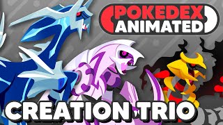 Pokedex Animated  Dialga Palkia amp Giratina [upl. by Danni]