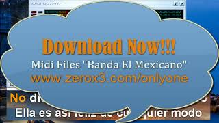 Ramito de Violetas  Banda El Mexicano  Midi File OnlyOne Karaoke [upl. by Macdermot]