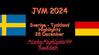 SVERIGE  TYSKLAND  JVM 2024  28 DECEMBER HIGHLIGHTS [upl. by Lexa725]