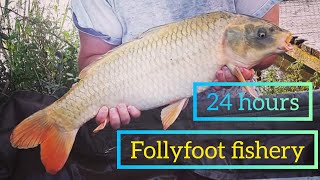 24 hours at follyfoot fishery carp fishing [upl. by Selbbep]