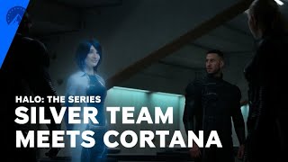 Halo The Series  Cortana Introduces Herself To Silver Team  Paramount [upl. by Anirat]