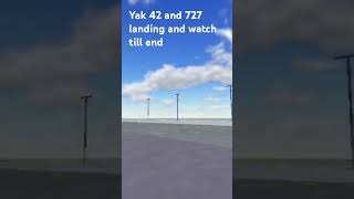 727 and yak 42 landing in boracay airport roblox [upl. by Rusticus]