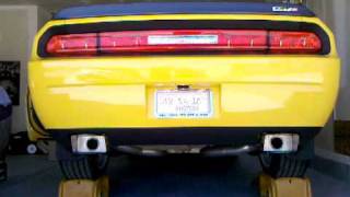 2010 SRT8 Challenger exhaust OEM to Dynomax CAT back [upl. by Airetahs449]