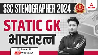 SSC Stenographer 2024  SSC Steno GK GS By Pawan Moral  Static GK  भारतरत्न [upl. by Lechar579]