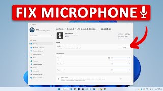 How To Fix Microphone Not Working In Windows 11 100 Solved [upl. by Idonah]