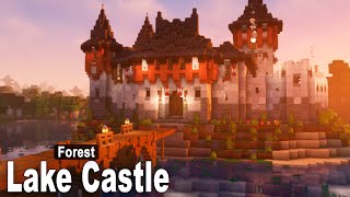 Minecraft How to build a Diorite Lake Castle  Interior  Tutorial part 2 [upl. by Akemeuwkuhc]