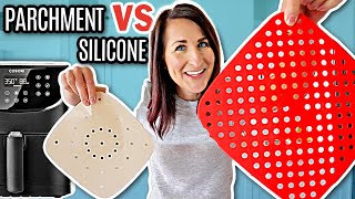 AIR FRYER Silicone Liner vs Air Fryer Parchment Paper  Which is Better in the Air Fryer [upl. by James]