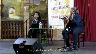 Gertrudis Colon y Manuel Peroles por Milonga Concurso de cante flamenco Carmona 20232023 [upl. by Avis]