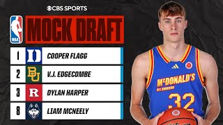 WAYTOOEARLY 2025 NBA Mock Draft Cooper Flagg goes No 1 overall  CBS Sports [upl. by Castora503]