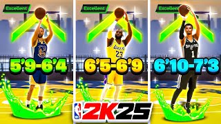 BEST JUMPSHOTS for EVERY BUILD amp HEIGHT on NBA 2K25 [upl. by Selyn]