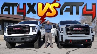 2024 GMC Sierra HD AT4X vs 2024 GMC Sierra HD AT4 Which 100000 Truck Is Best [upl. by Chamkis]