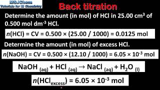 13 Back titration [upl. by Calder]