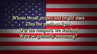 USA National Anthem Lyrics HD [upl. by Secundas]