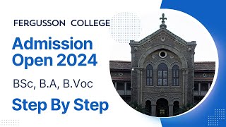 Fergusson UG Admission 202425 BSc BCom BVoc [upl. by Lowenstein]