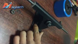 How to assemble Maytech hub motor and wheel into the single truck [upl. by Michey]