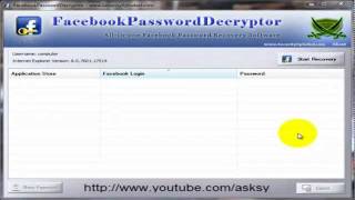 How to recover Facebook password without changing it  Tutorial 2012 [upl. by Poock422]