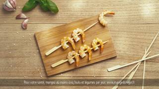 Bridelice Brochettes de Crevettes Sauce Pistou  Pub TV 2017 [upl. by Hawger81]