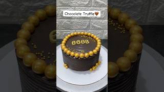 Chocolate Truffle theme cake  Easy Ganache Cake Recipe  Perfect for Beginners shorts cake viral [upl. by Navert]