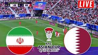 Iran vs Qatar Live Score Ruslt Football  AFC Asian Cup 2024  Semifinal Qatar vs iran gameply pes21 [upl. by Ekle]