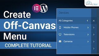 How to Create Off Canvas or Side Menu  HTML CSS JavaScript Projects [upl. by Delaryd]