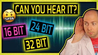 16 Bit vs 24 Bit vs 32 Bit Wav Audio Files  Can You HEAR a Difference Part 1 [upl. by Erodoeht]