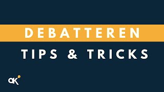 Debatteren Tips amp Tricks [upl. by Anas412]