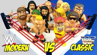 WWE TOYS Shake Rumble  WWE Modern Era vs WWE Classic Wrestlers  KidCitys RUMBLE LEAGUE [upl. by Atiuqiram363]