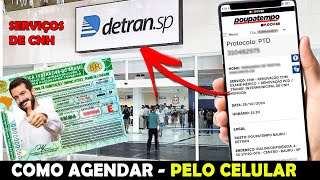 COMO FAZER AGENDAMENTO DETRAN POUPATEMPO PELO CELULAR  RENOVAR CNH OU TIRAR OU MUDAR A CATEGORIA [upl. by Faye]