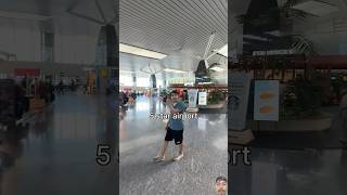 5 star airport ✈️😲😦😮 airport travel minivlog flight shorts experiment [upl. by Eidnam]