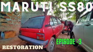 1985 Maruti ss80 restoration project in Malayalam  episode 3abandoned car lCold start old car [upl. by Domph912]