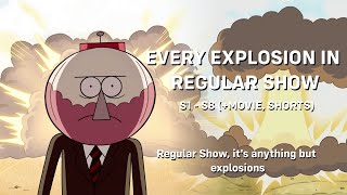 Every Explosion in Regular Show [upl. by Araiet]