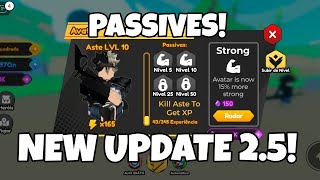 💥UPDATE 25💥PASSIVES AVATAR💥ANIME PUNCHING 2💥ROBLOX [upl. by Psyche]