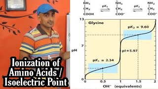 Ionization of Amino Acids and Concept of pI  pK  Isoelectric Point  Dr Nagendra Singh  PENS2 [upl. by Roderich]