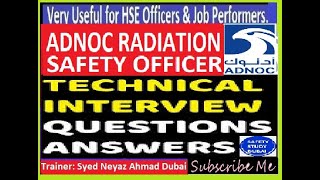 ADNOC Radiography Safety Officer Questions amp Answersadnoc hse dubai safetystudydubai [upl. by Kidder711]