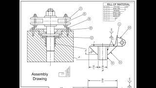 Engineering Drawings 01  detail and assembly drawings [upl. by Haimirej]