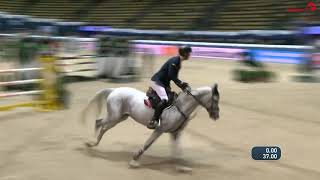 Max Kühner  Equiline Youngster Cup 8Y  MUNICH INDOORS 2018 [upl. by Nomla]