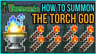 Terraria 1405  The Torch God  How To Summon New MiniEvent Guide [upl. by Nylinnej]