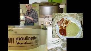 Functional check Electric Chopper Moulinex Moulinette SE We prepare mashed potatoes with sausages [upl. by Alberta]