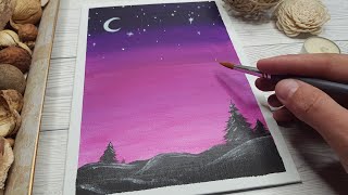 TUTORIAL Pictura pentru INCEPATORI 💜 Lectie Pictura Acrilica ONLINE [upl. by Edurtreg61]