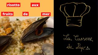 réussir un risotto aux fruits de mer  recette facile [upl. by Ecyned18]